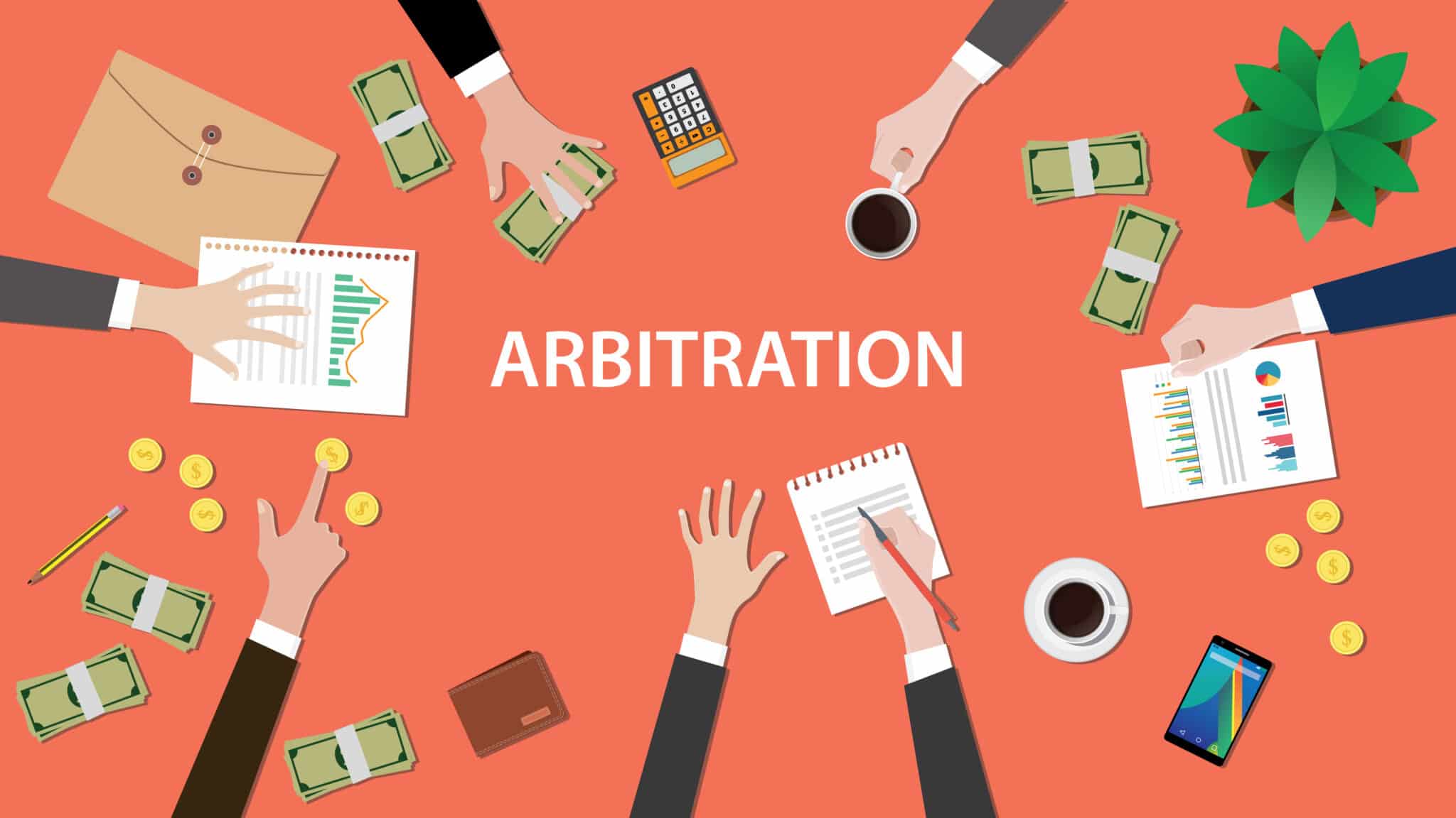 People working around a table in arbitration, with Trans|IT providing reliable transcripts.