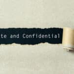 Keywords 'Private' and 'Confidential' appear, symbolizing Athreon's secure transcription services.