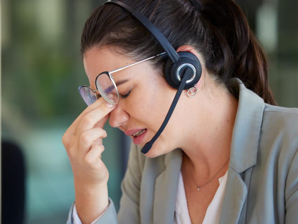 Stressed insurance agents can adversely impact business outcomes due to call center burnout.