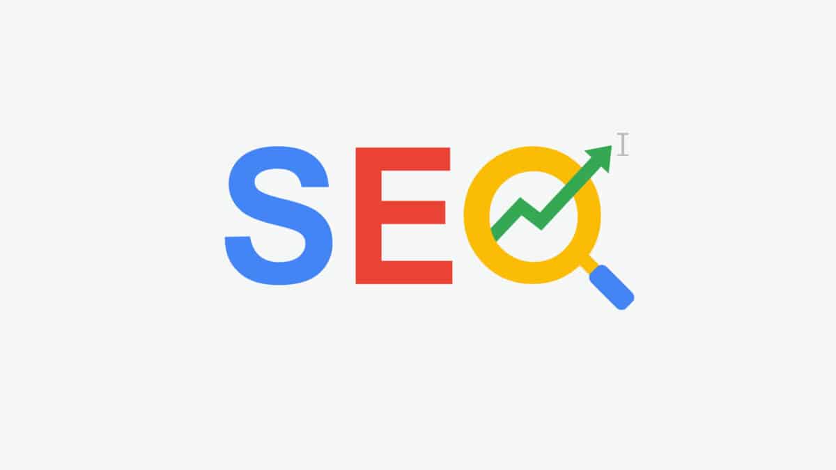 SEO logo and magnifying glass symbolize impact of video transcription on search engine optimization.